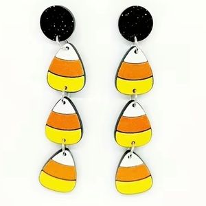 Candy Corn Dangle Earrings